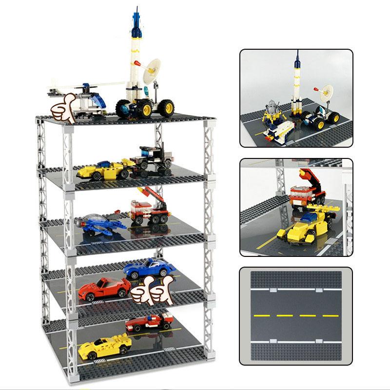 Non-Toxic City Road Street Baseplate Straight Crossroad Curve T-Junction Building Blocks 8810 8811 Base Plate Compatible Classic Bricks