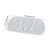 Cosmetic Makeup Palette Spatula Tool Resin Casting Mold Eye Shadow Makeup Irregular Round Palette Panel Mould Craft Tool