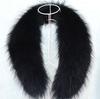 Custom Colors Large Size Real Raccoon Fur Scarf for Hood Pink White Detachable Neck Raccoon Fur Collars