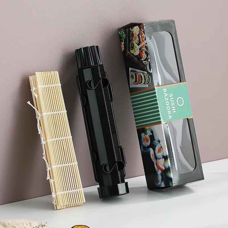 Striped Sushi Rocket Tube Mould Kitchen Household Diy Rice and Vegetable Roll Mould Convenient and Quick Mould Tool Set