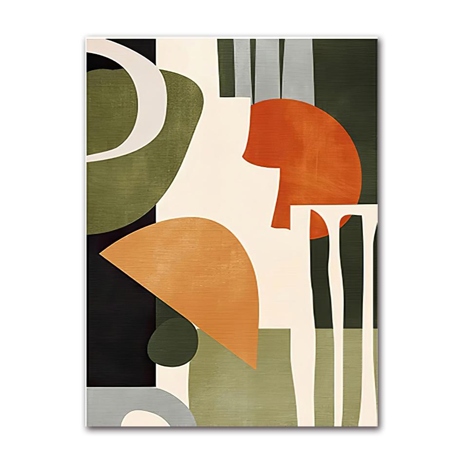Art Pictures for Living Room Decorative Poster Modern Nordic Decoration Home Canvas Painting Geometric Yellow Abstract Wall