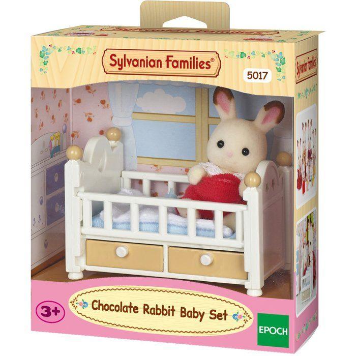 Le bébé Lapin Chocolat et lit - Sylvanian Families - 5017