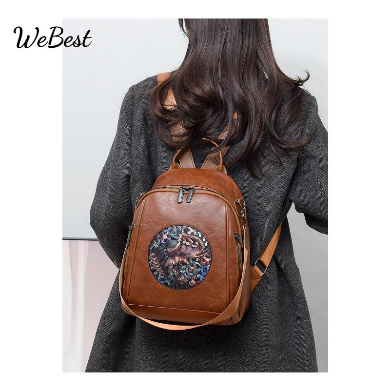 

Fashionable Multifunctional Backpack with Three Uses коричневий