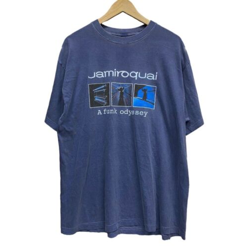 Jamiroquai Band graphic charcoal black short sleeved unisex T-shirt Harajuku retro hip-hop summer preferred cotton