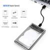 2.5 Inch SATA High Speed USB 3.0 Mobile Hard Disc Drive External Enclosure HDD SDD Box Case (Not Inclube Hard Disk)