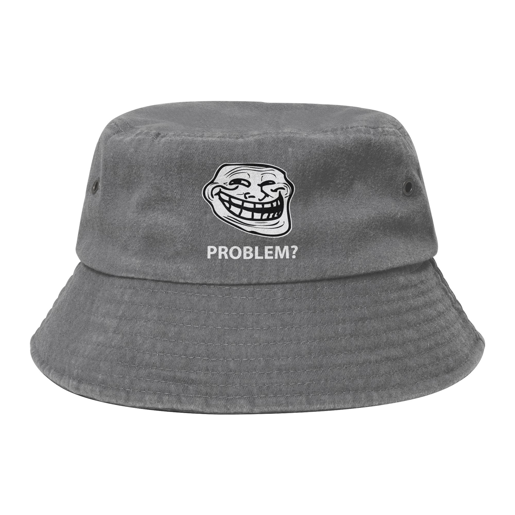 Unisex Women Bucket Hat Trollface Meme Rage Comic Funny Troll Joke Internet Summer Travel Headwear FisherUnisex Hat  Bob Hat One Size