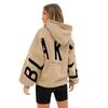 Women's Crew Neck Long Sleeve Letter Printed Oversized Sweatshirt Casual Top