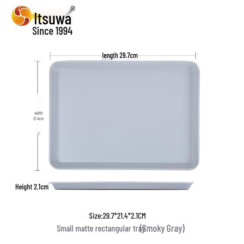 Wuhe Nordic Style Matte Melamine Rectangular Tray