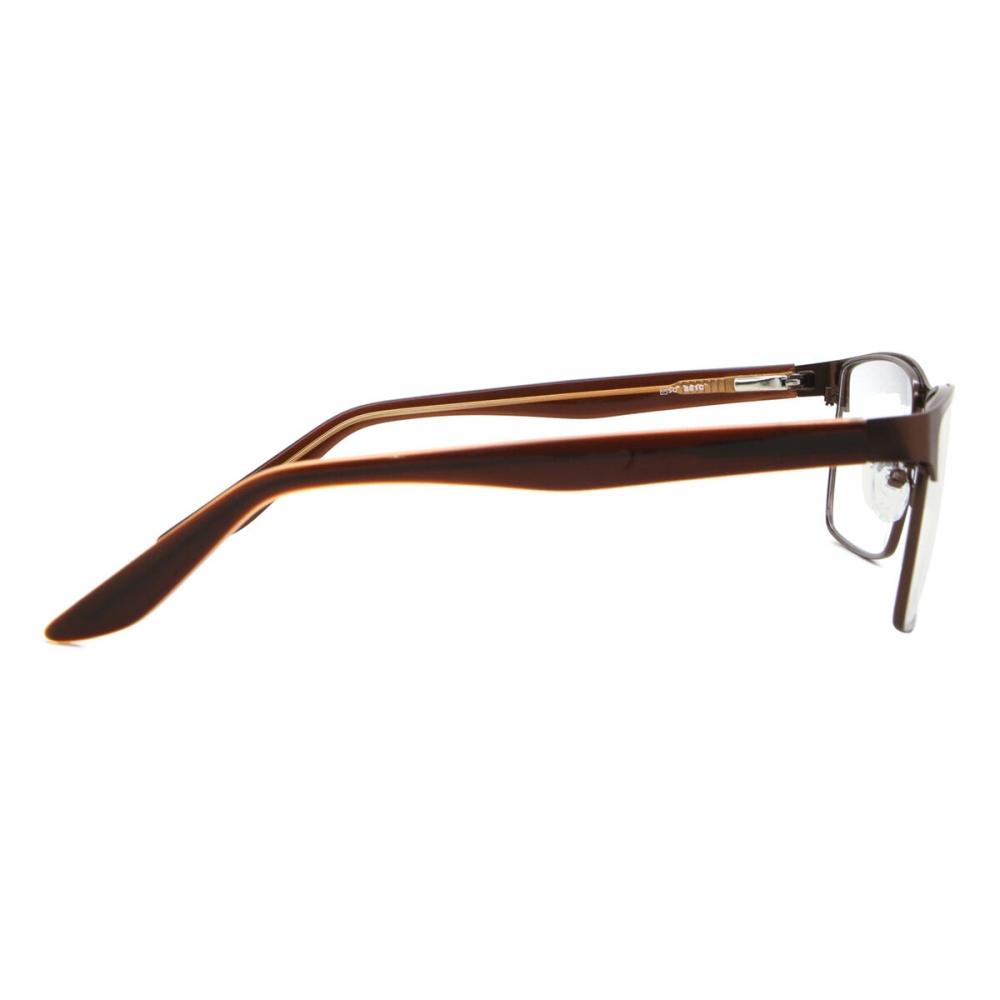 Full Rim Rectangle Matte Brown Smartbuy Collection Menning 881c Fashion Men Eyeglasses