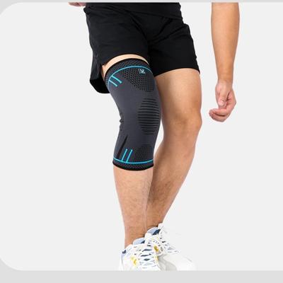 1 Stück Kompressions-Kniebandage, elastisch, atmungsaktiv, Knieschoner, Klammer, Federn, für Fitnessstudio, Sport, Schutz, Basketball, Volleyball, Laufen
