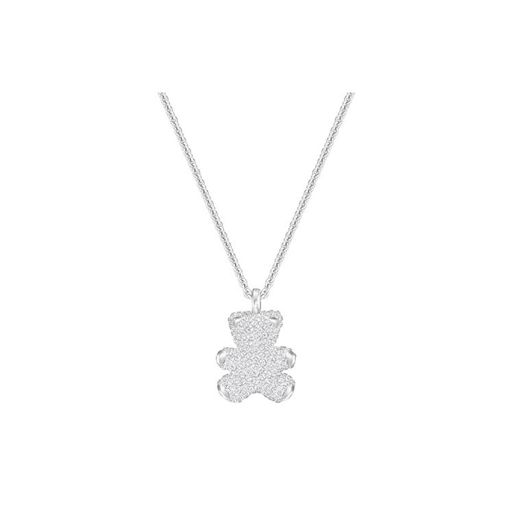 

Swarovski 3D Bear Necklace Women necklace Platinum-Plated 5345684 Box (Random Color)