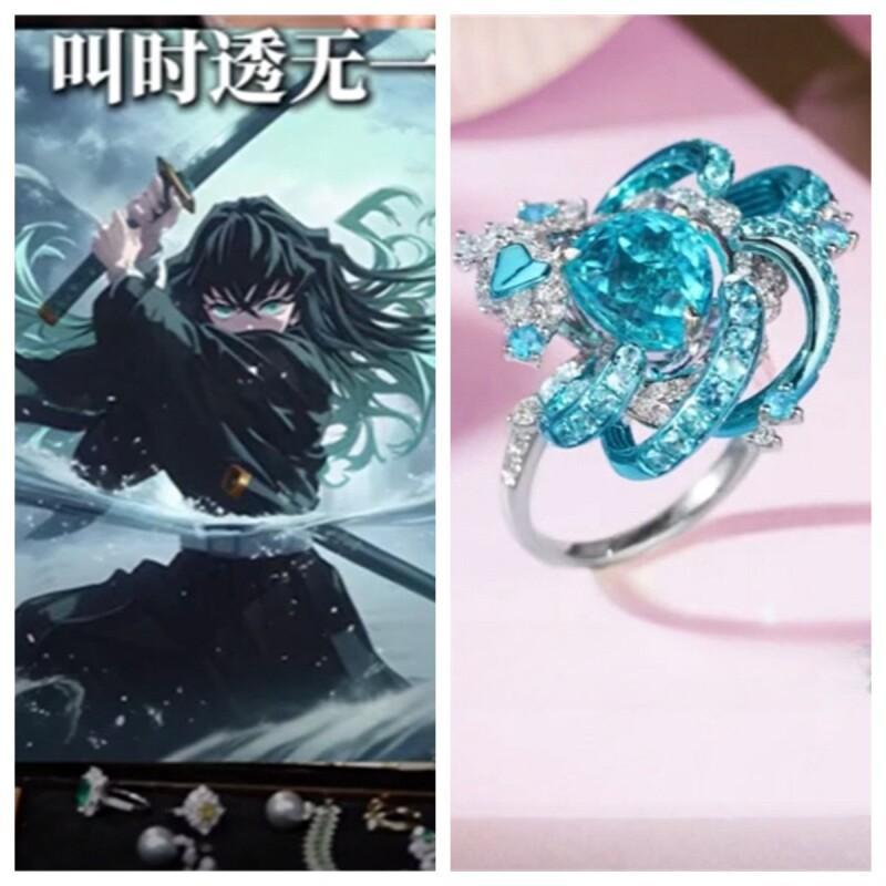 Demon Slayer Kanroji Mitsuri Merchandise Tokitou Muichirou Decoration Creative Cartoon Cosplay Accessory Kawaii Cute