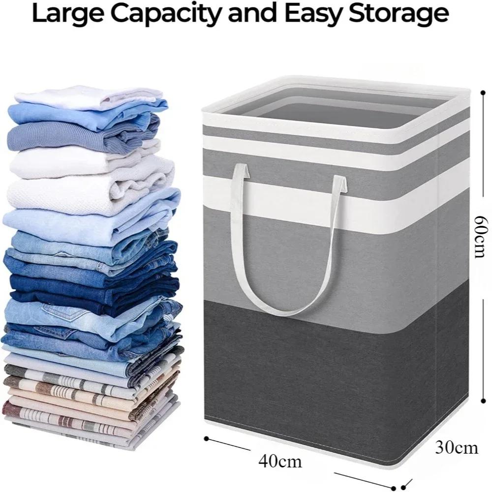 Waterproof Dirty Clothes Basket Simple Large Capacity Storage Box Simple Foldable Dirty Clothes Basket Easy To Store Storage Bag