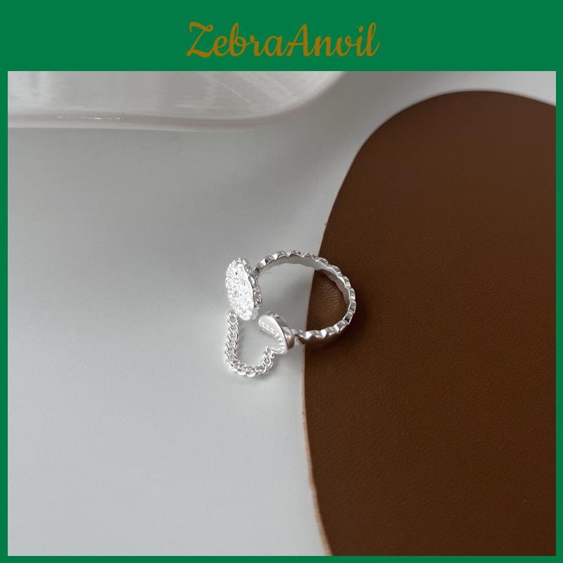 Stylish Korean-inspired Irregular Texture Ring For Women With Chic Geometric Design