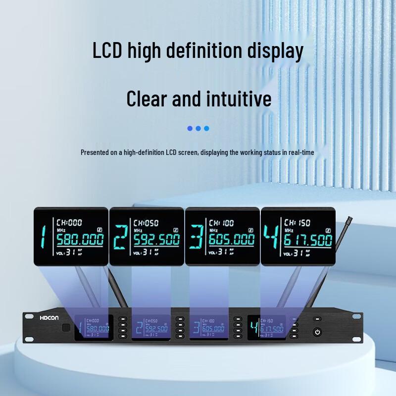 HDCON 1-to-4 Handheld Wireless Microphone System (CN version)