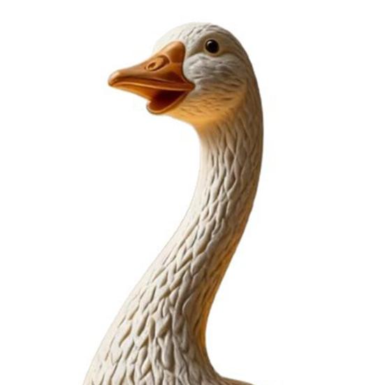 Creative Goose Resin Night Light, Cute Duck Table Lamp with Warm LED Glow, Funny Animal Figurine Decor for Bedroom Bedside, Bar Shelf, Home Office