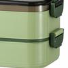 3 Compartments Lunch Storage Container Double Layer Food Container  For Camping