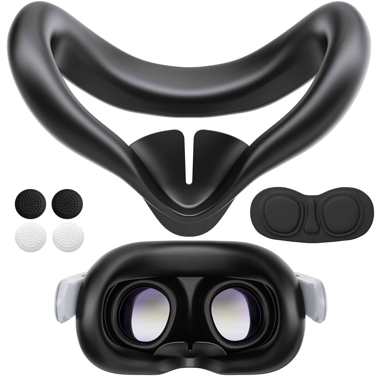 

Compatible with MQ3, this face cover features a soft silicone design that prevents light leakage, is gentle on the skin, and is sweat-resistant. Made