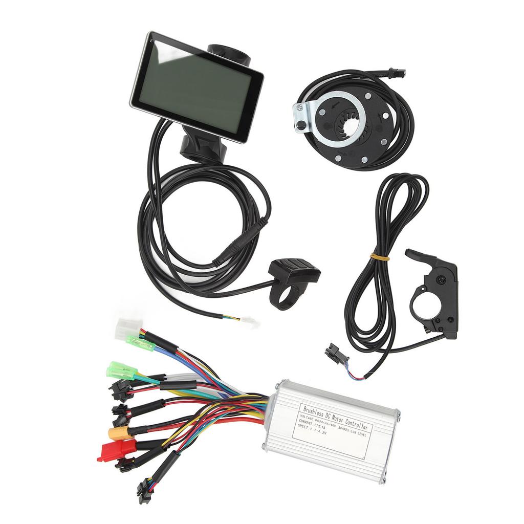 Electric Bicycle Lithium Conversion Controller Kit 17A Controller LCD M5 Display Power Assist Sensor Thumb Throttle