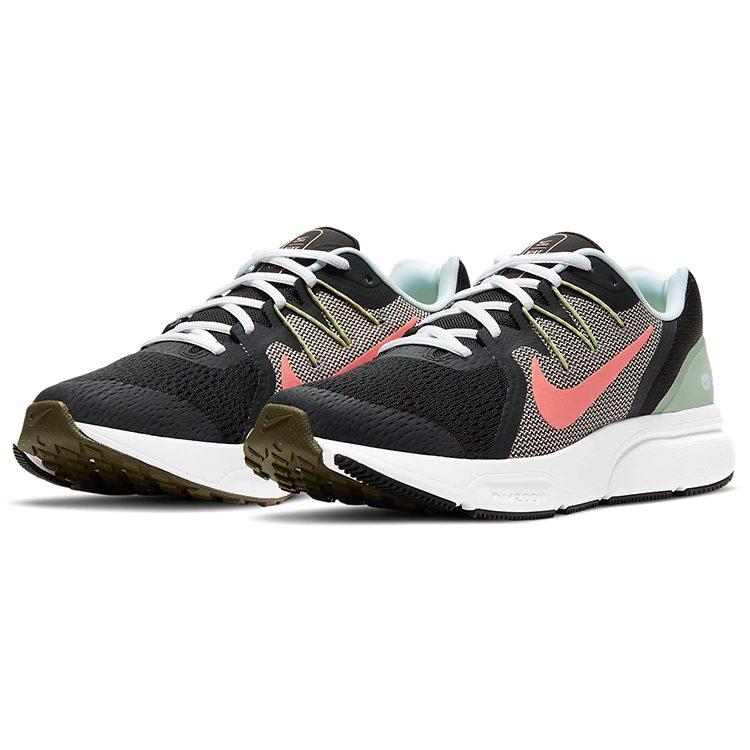 Nike Zoom Span 3 Shoes For Black/Green/Pink Women's DJ0038-061