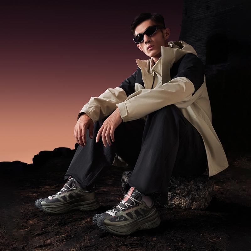 Li Ning Outdoor CF Tracing, Xingchuan SE Cushioning Abrasion Resistant Support Low top Hiking Shoes Unisex AHTV015-10