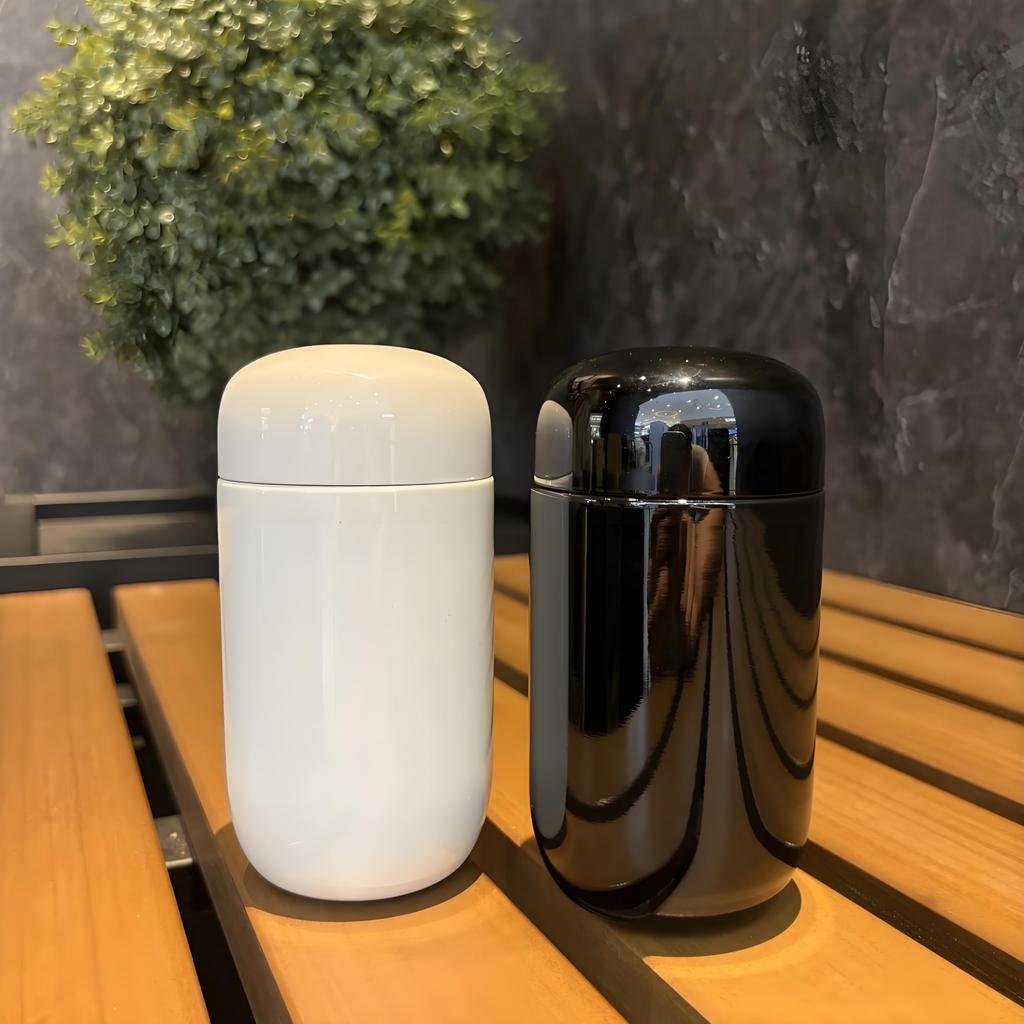 IOLOYU 200ml Stainless Steel Thermos Water Bottle, Easy To Clean, Perfect for Coffee, Cold or Insulated, Stylish, Small, Lightweight, Cute, Direct