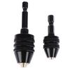 1/4'' Hex Shank Keyless Drill Chuck Quick Change Adapter Converter Drill Adapter