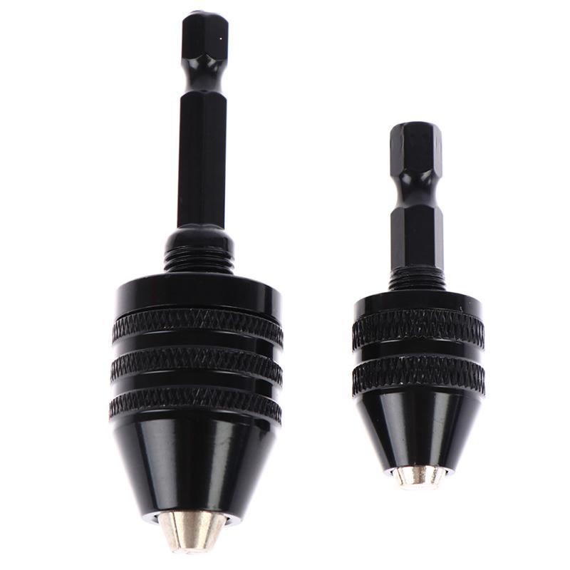 1/4'' Hex Shank Keyless Drill Chuck Quick Change Adapter Converter Drill Adapter