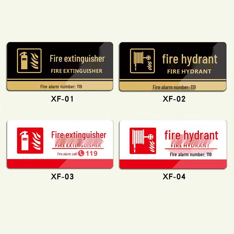 BELIK Fire Extinguisher & Hydrant Safety Sign