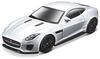 Bburago Jaguar Diecast Car 1/43 Scale JAGUAR F-TYPE COUPE R 2015 (Silver) [Parallel Import]