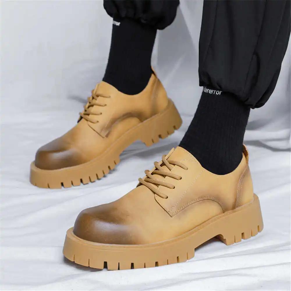 Lace-up Number 44 Elegant Summer Men's Shoes Heels Dress Man Shoes Obuv Panska Sneakers Sports Saoatenis Exercise Sapato