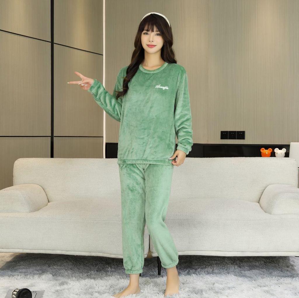 Unisex-Pyjama-Set aus Flanell in Übergröße für Herbst/Winter 2025