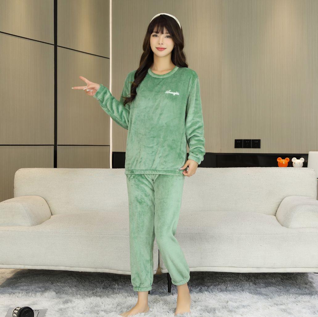 

Фланелевий великого розміру унісекс піжамний комплект для осені/зими 2025 Large (70-88kg)