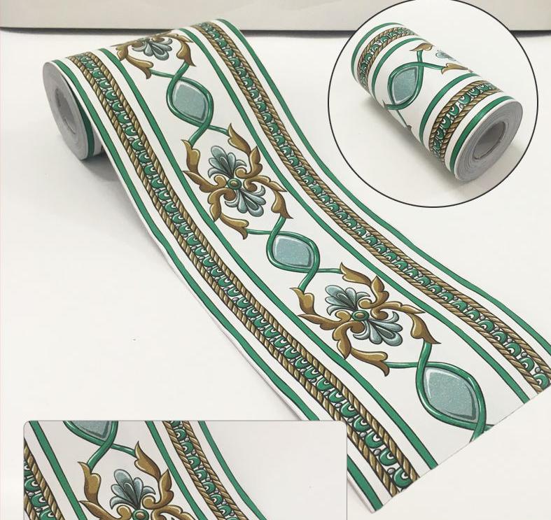 10 m selbstklebender Sockelleisten-Wandaufkleber, PVC-Kunstwand-Wanddekoration für Wohnzimmer, Küche, Badezimmer