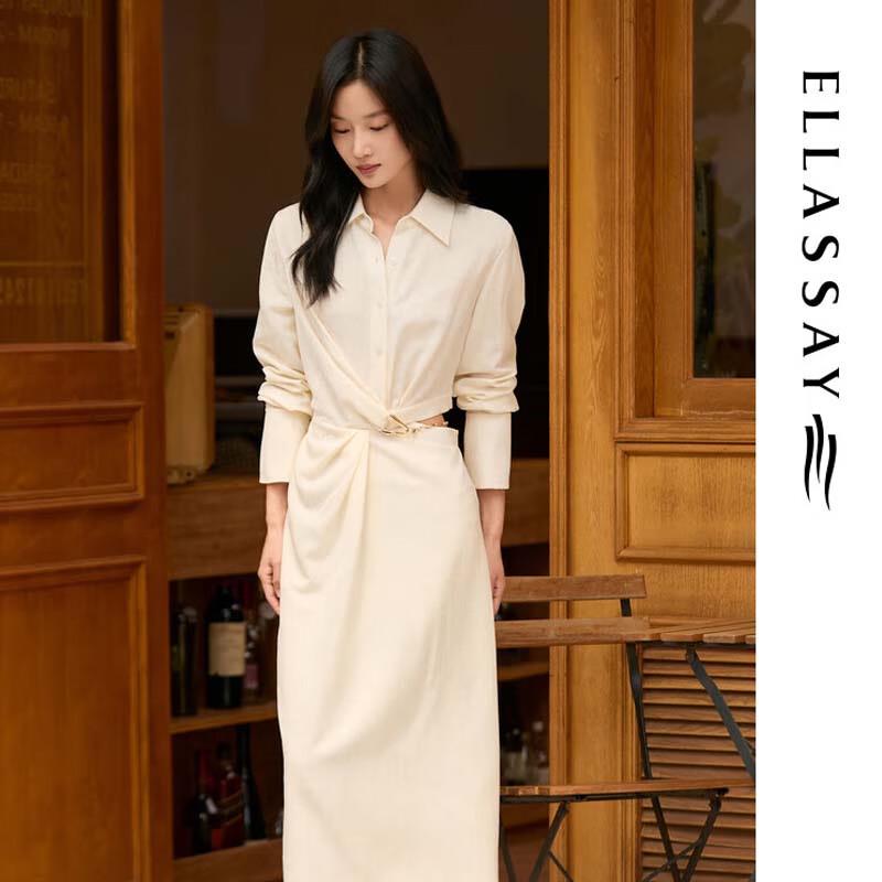 ELLASSAY Women's Elegant Hollow-Out Midi Dress