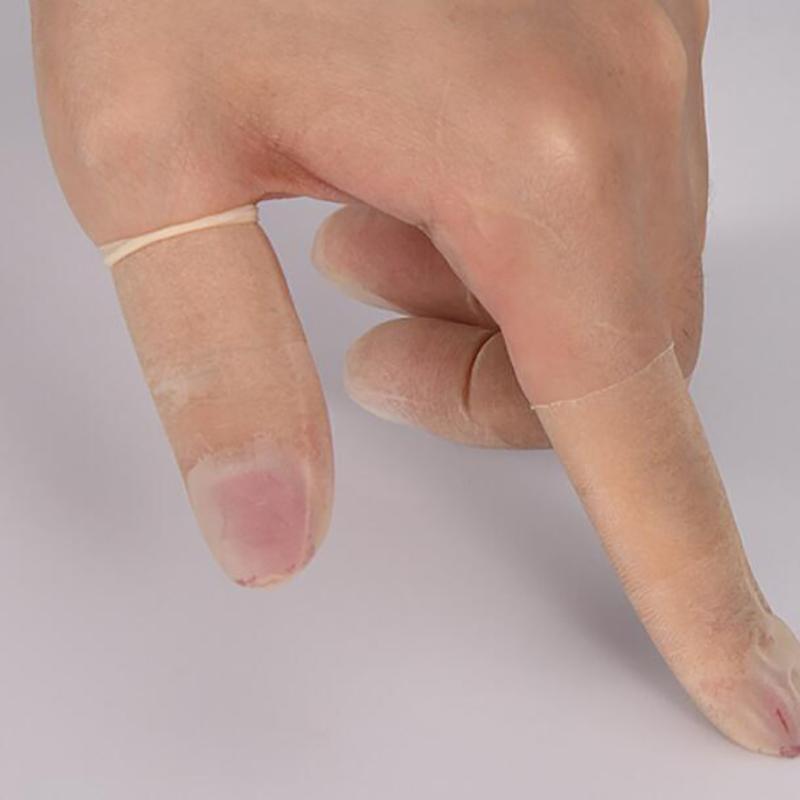 50Pcs/Pack Disposable Latex Finger Cover Rubber Non-Slip Anti-Static Finger Cots Fingertips Protector Gloves Nail Art Tool