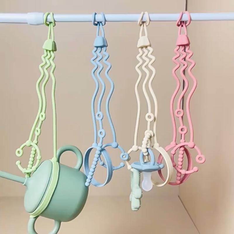 Silicone Pacifier Chain Adjustable Baby Bottle Toy Straps 280mm for Strollers