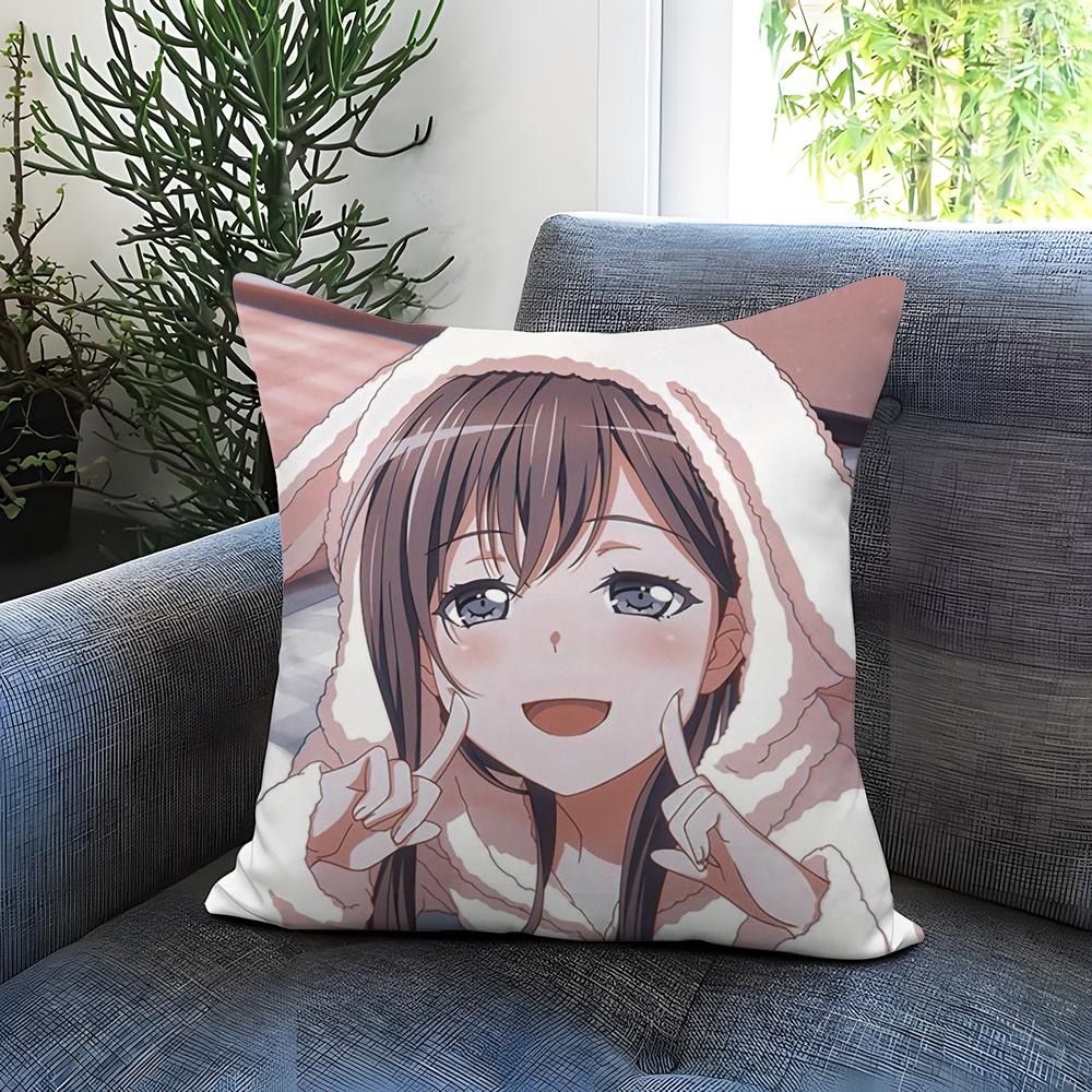 cat girl cute N-NekoparaS Cushion Cover Comfortable Reversible Pillow Cover Ideal for Car Sofa Bedroom & Beyond