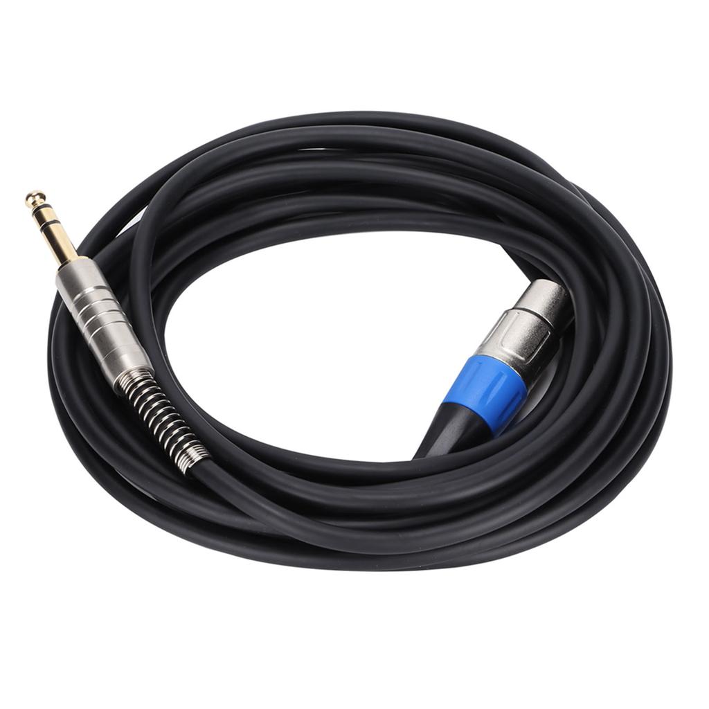 XLR Female To 6.35mm Cable Large 3‑Core Balanced Signal Interconnect Cable for Microphones Amplifier Speaker