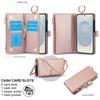 Lanyard Zipper Leather Wallet Ring Case for Samsung Galaxy A55 A15 A54 A56 A36 S26 Ultra S25 Edge S21 S22 S23 Plus S24 FE Cover