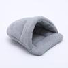 Pet Dog Cave Bed Thick Fleece Warm Soft Slipper Shape Beds Puppy Cats Tent Sleeping Mats Winter Pets Indoor Triangle Nest