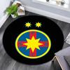 FCSB Bukarest Bedruckter Runder Teppich, Rutschfester Waschbarer Kreisrunder Teppich für Wohnzimmer Schlafzimmer Spielzimmer, Sportfan Dekoration, Feiertags-Geburtstagsgeschenk