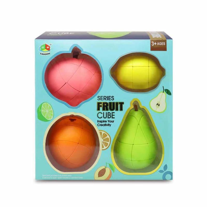3 X 3 Fruit Magic Cube Lemon Orange Banana Peach Pear Speed Cube Children Educational Puzzle Toys