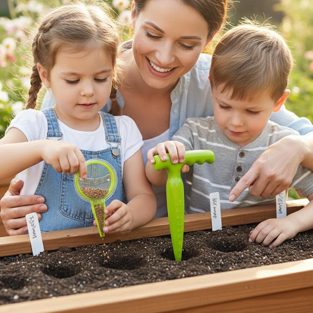 File Adjustable Plant Seed Sower Planter Hand Held Flower Grass Plant Seeder Garden Multifunction Seeding Dispenser Accessories