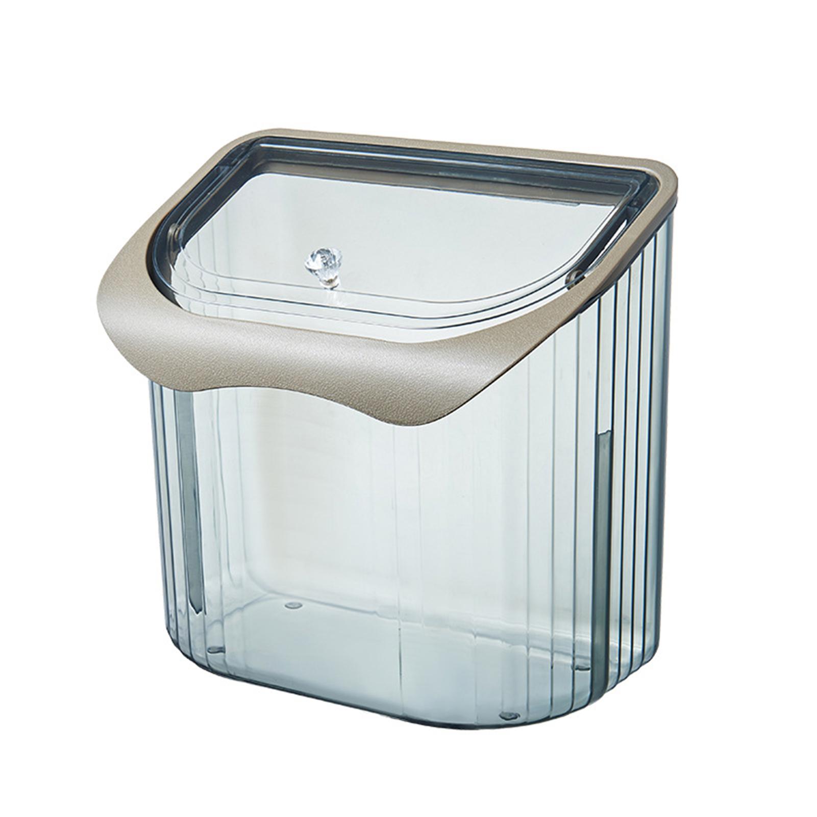 

Настенный шкаф, прозрачный мусорный бак с крышкой, прочная бытовая мусорная труба для домашних комодов