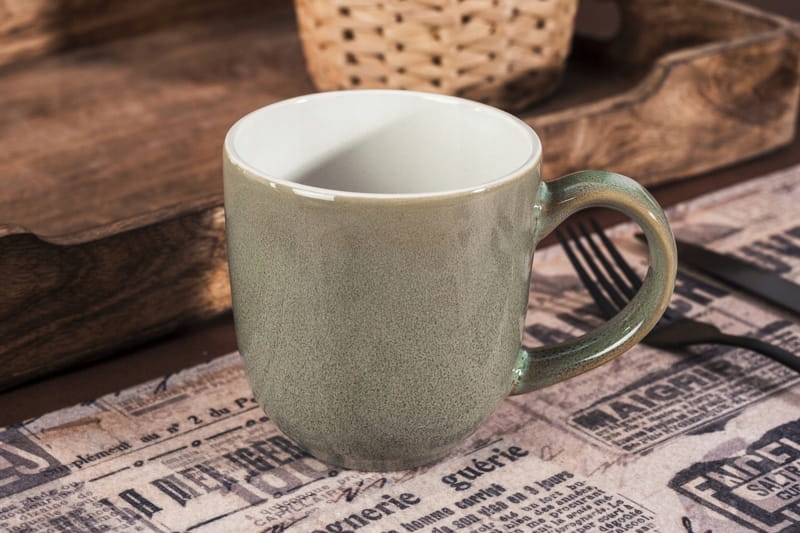 350 Ml Stoneware Mug with a Speckled Pattern