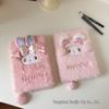 Cute Cartoon Plush Heart Notebook for Girls - Perfect Girly Gift