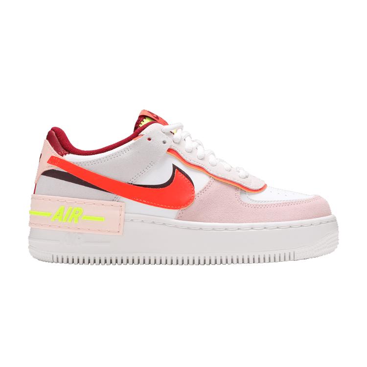 Nike Wmns Air Force 1 Shadow  Team Red Orange Pearl  38.5