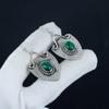 Natural Malachite Gemstone Earrings, 925 Sterling Silver Earring, Handmade Boho Silver Jewelry Dangle Earrings, Thanksgiving Gift