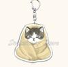 Cute Super Cute Kitten Cartoon Cat Acrylic Keychains Ring Shark for Accessories Bag Pendant Key Chain Jewelry Fans Lovers Gifts